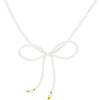 Pearl Bow Necklace - Necklaces - 1 - thumbnail