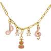 Music Multi Charm Necklace with Guitar - Necklaces - 1 - thumbnail