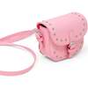 Saddle Stud Kids Handbag, Pink - Bags - 3