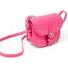 Saddle Stud Kids Handbag, Hot Pink - Bags - 3