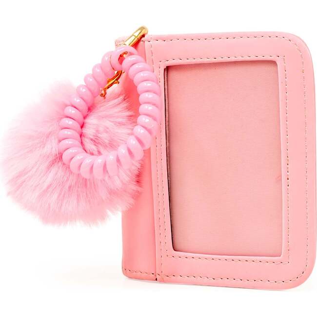 Pom Pom Pop ID Wallet, Pink - Bags - 3