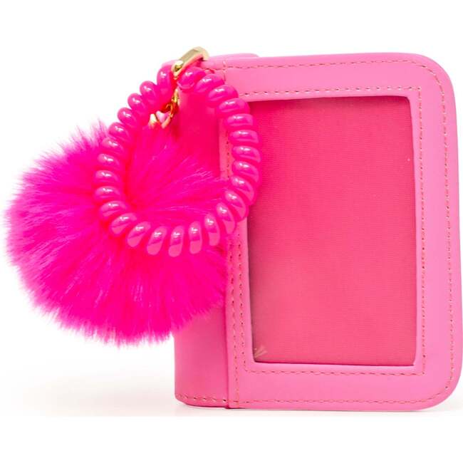 Pom Pom Pop ID Wallet, Hot Pink - Bags - 3