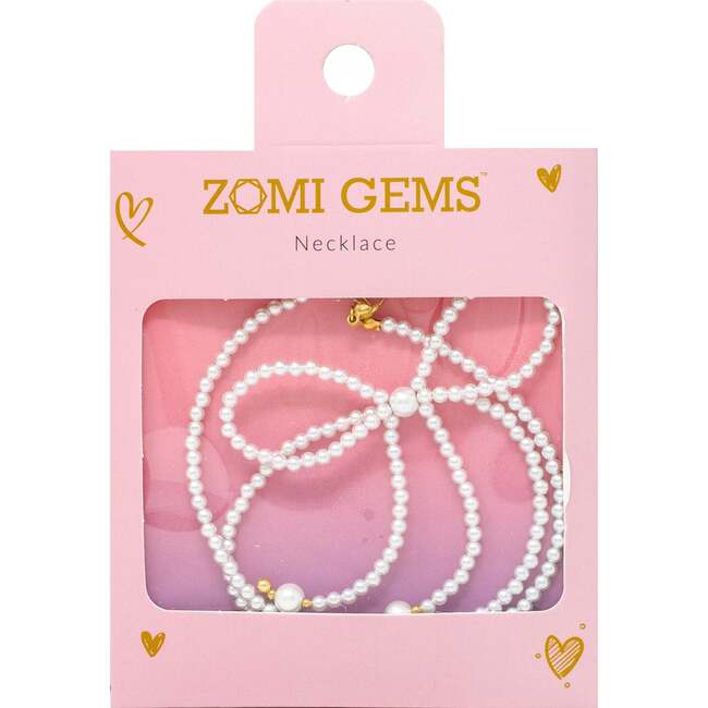 Pearl Bow Necklace - Necklaces - 2
