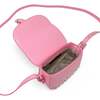 Saddle Stud Kids Handbag, Pink - Bags - 4