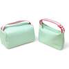 Girl's Makeup Travel Bag Set, Teal - Make-up Bags - 1 - thumbnail