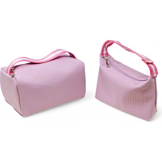 Girl's Makeup Travel Bag Set, Purple
