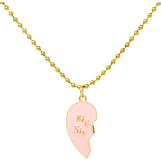 Big Sis & Lil Sis Magnetic Heart Necklace Set - Necklaces - 3