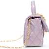 Classic Sparkle Top Handle Handbag, Baby Purple - Bags - 2 - thumbnail