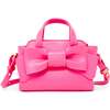 Big Bow Baguette Handbag, Hot Pink - Bags - 1 - thumbnail