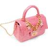 Classic Sparkle Top Handle Handbag, Pink Lemonade - Bags - 3 - thumbnail