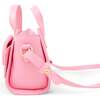 Big Bow Baguette Handbag, Pink - Bags - 2 - thumbnail