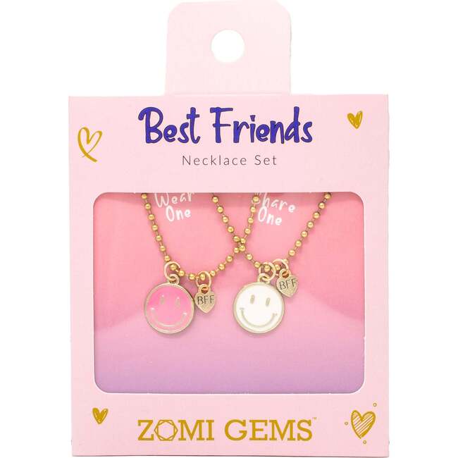 BFF Smiley Face Necklace Set - Necklaces - 2