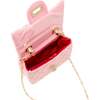 Classic Sparkle Top Handle Handbag, Pink Bubblegum - Bags - 5