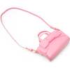 Big Bow Baguette Handbag, Pink - Bags - 4 - thumbnail
