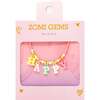 "Happy" Pink Bead Necklace - Necklaces - 2