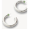 1" Perfect Hoops, Silver - Earrings - 2