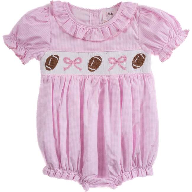 Football Pink Gingham, Allison Bubble
