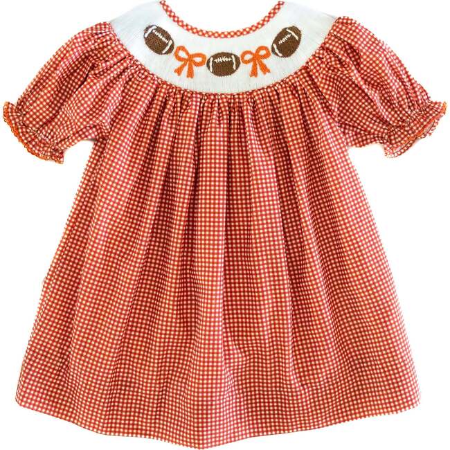 Burnt Orange Gingham Football, Kate Dress