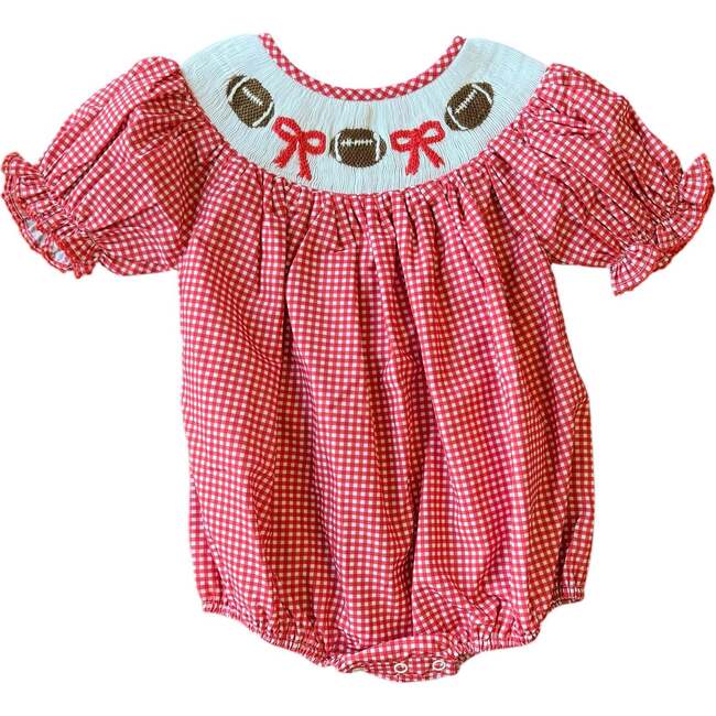 Red Gingham Football, Hallie Bubble