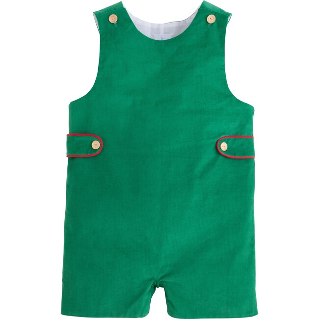 Button Tab John John, Evergreen Corduroy