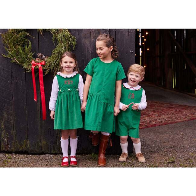 Button Tab John John, Evergreen Corduroy - Rompers - 7