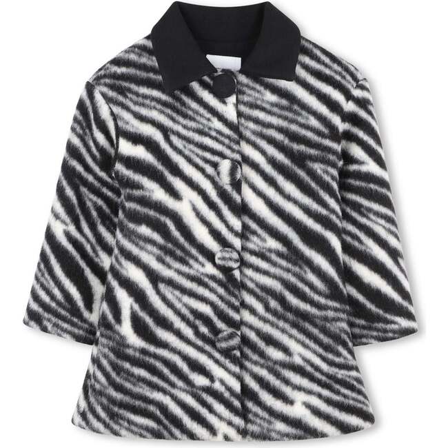 Jacket Acrylic/Wool, Black and White