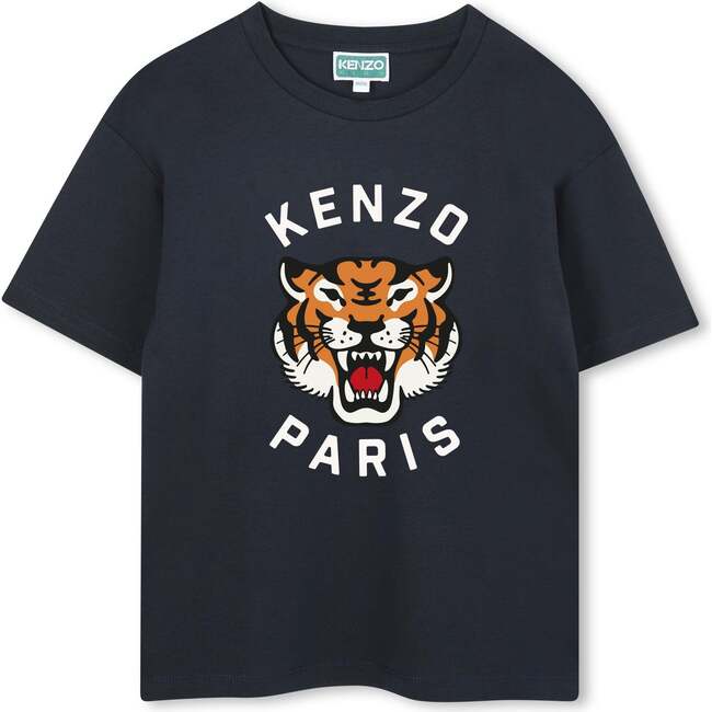 Tiger Short Sleeve T-Shirt, Navy