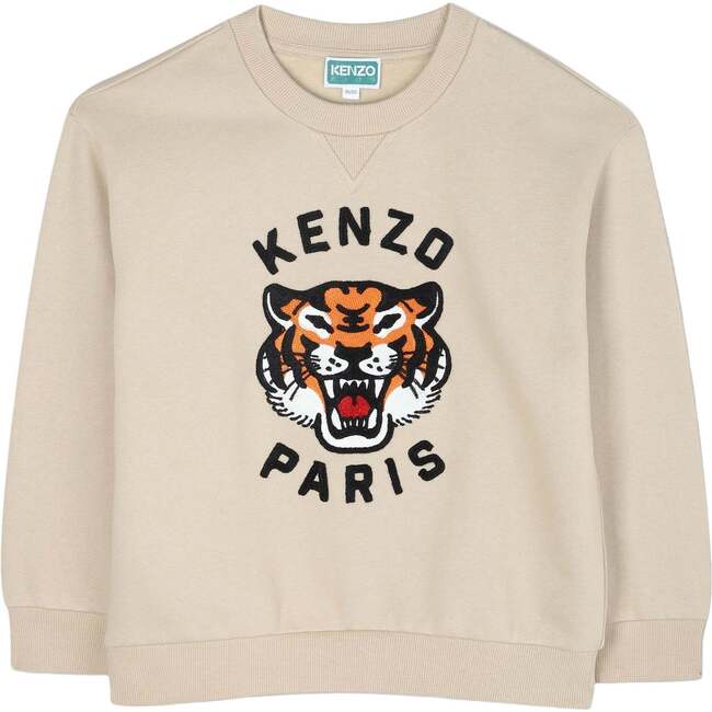 Tiger Logo Sweatshirt, Beige