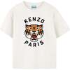 Tiger Logo Short Sleeve T-Shirt, Ivory - T-Shirts - 1 - thumbnail