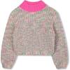 Knitted sweater, Fuschia - Sweaters - 1 - thumbnail