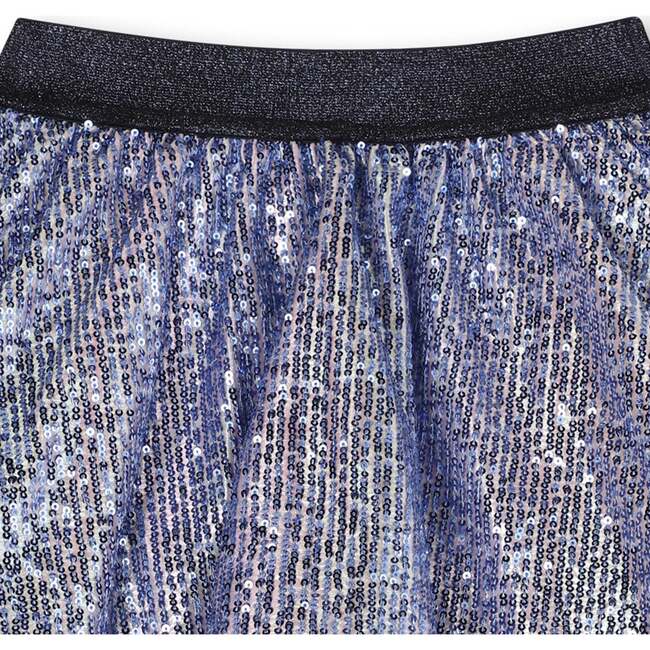 Lined sequin skirt, Navy