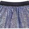 Lined sequin skirt, Navy - Skirts - 2 - thumbnail