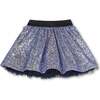 Lined sequin skirt, Navy - Skirts - 3 - thumbnail
