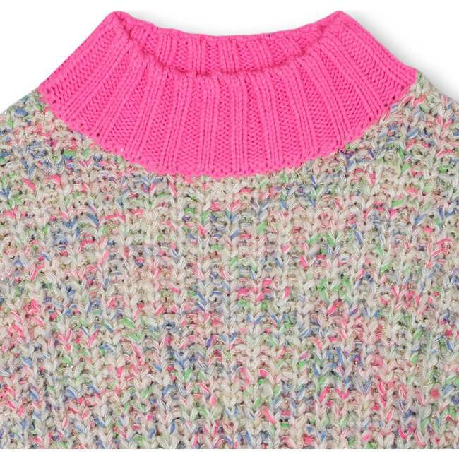 Knitted sweater, Fuschia - Sweaters - 3