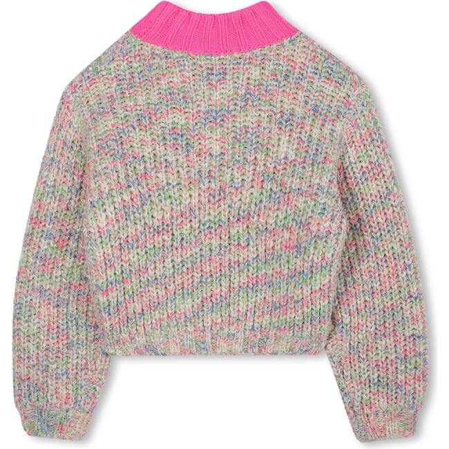 Knitted sweater, Fuschia - Sweaters - 4
