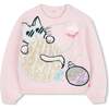 Knitted Christmas sweater, Pink - Sweaters - 1 - thumbnail