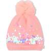 Knitted beanie, Pink - Winter Hats - 1 - thumbnail