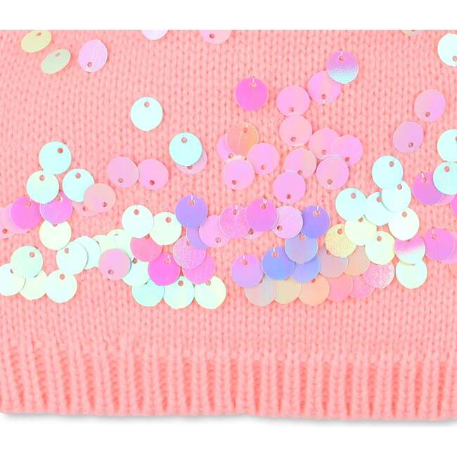 Knitted beanie, Pink