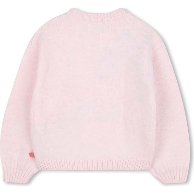 Knitted Christmas sweater, Pink - Sweaters - 3