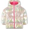 Hooded down jacket, Multicolor - Jackets - 1 - thumbnail