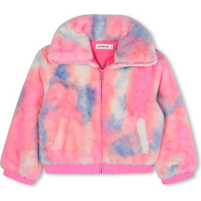 Fluffy fleece coat, Pink