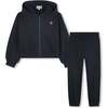 Girls Boke Flower Tracksuit, Navy Blue - Jumpsuits - 1 - thumbnail