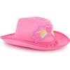 Western hat with pompoms, Pink - Hats - 1 - thumbnail
