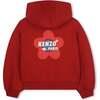 Crimson Hooded Sweatshirt, Red - Sweatshirts - 1 - thumbnail