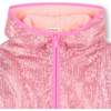 Transparent waxed jacket decorated with sequins, Pink - Jackets - 2 - thumbnail