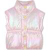Sleeveless down jacket, Pink - Vests - 1 - thumbnail