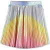 Shiny pleated skirt, Multicolor - Skirts - 1 - thumbnail