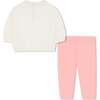 Sweatshirt and leggings set, Pink - Mixed Apparel Set - 6 - thumbnail
