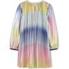 Shiny pleated dress, Multicolor - Dresses - 3 - thumbnail