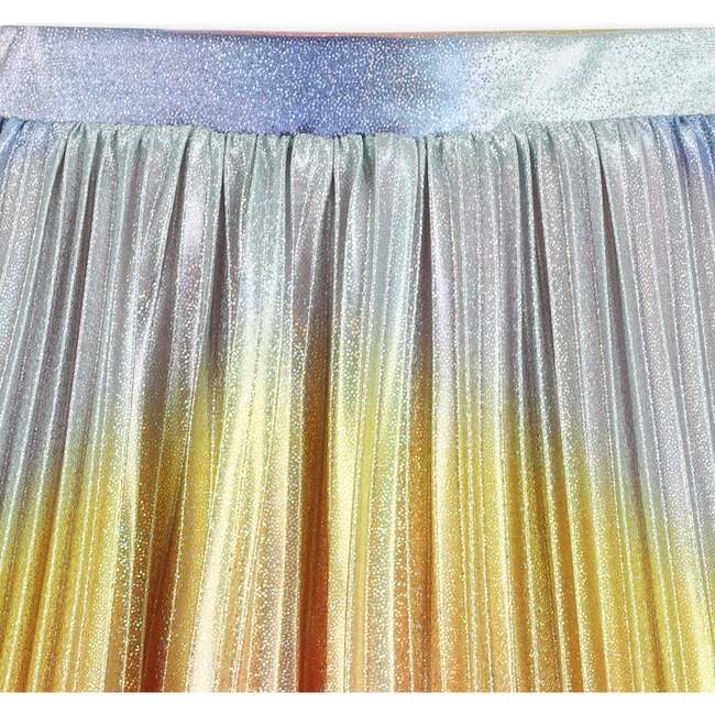 Shiny pleated skirt, Multicolor - Skirts - 4